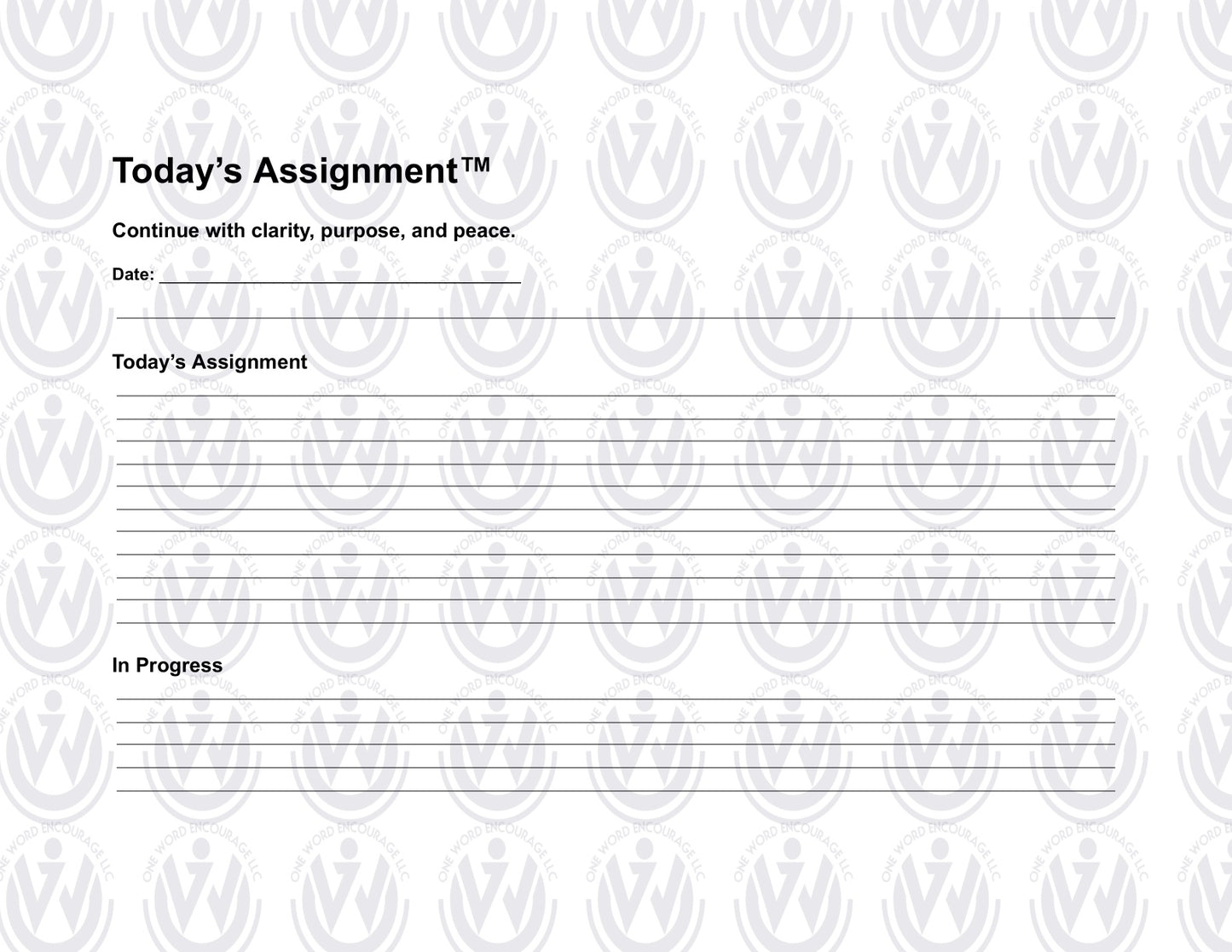 Today’s Assignment™